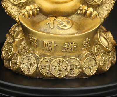 金铜金蟾招财摆件 精湛工艺与商业智慧的结合